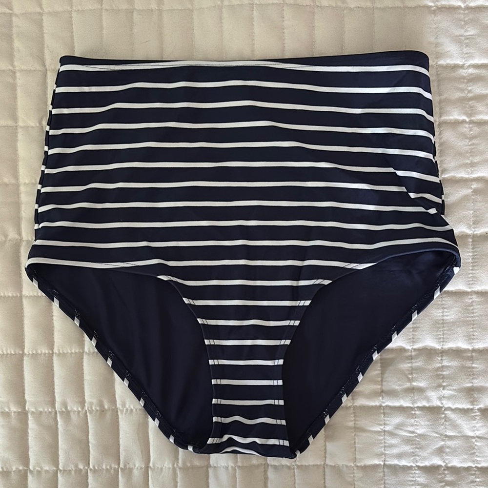 Aerie Navy and White Bikini Bottom